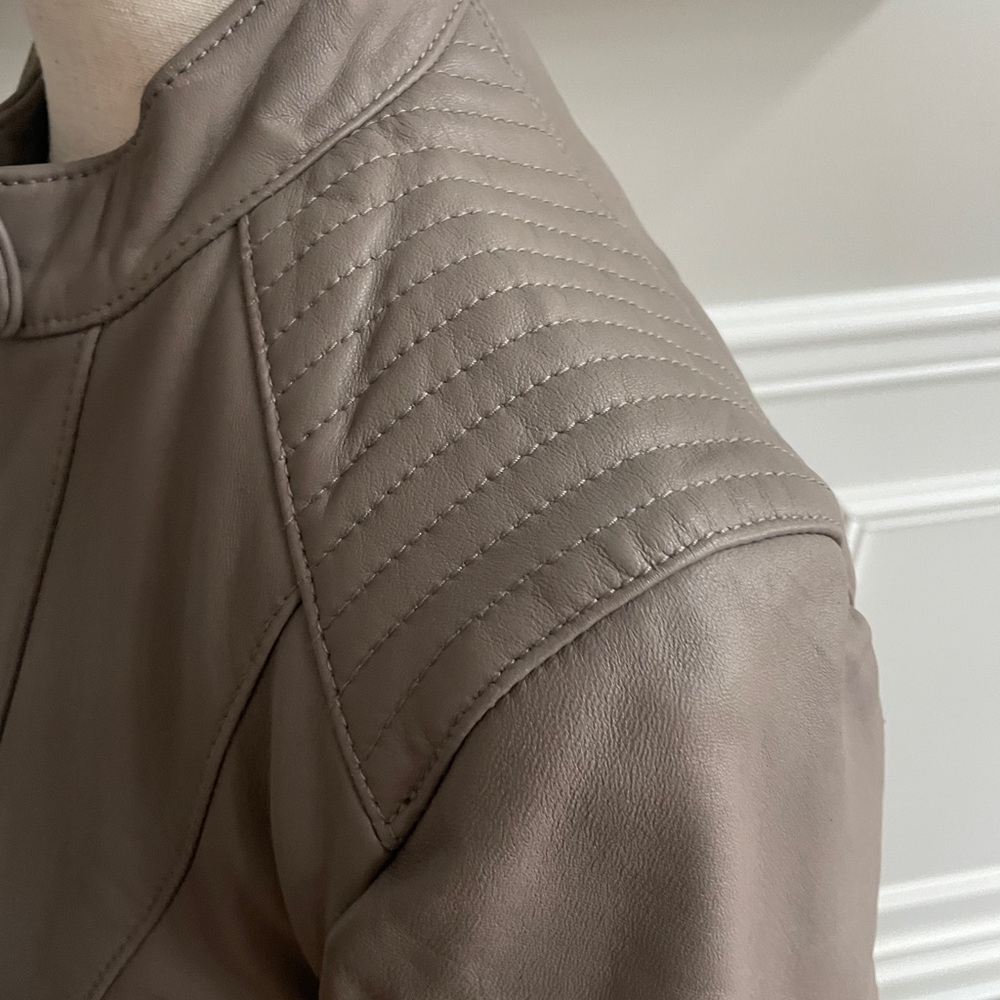 Cole Haan Leather Moto Jacket NWT - Picture 2 of 11